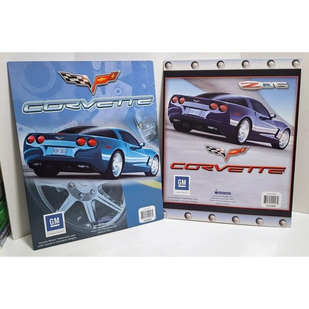 INNOVATIVE DESIGNS OFFICIAL GM PRODUCT CORVETTE & Z06 PORTFOLIO BINDER FOLDERS